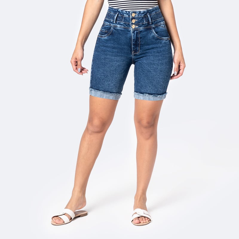 CROPPED DENIM STRETCH MUJER YENNIFER - 1
