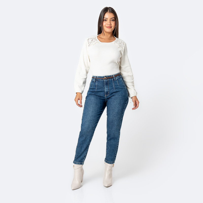 PANTALON DENIM STRETCH MUJER KERAL - 2