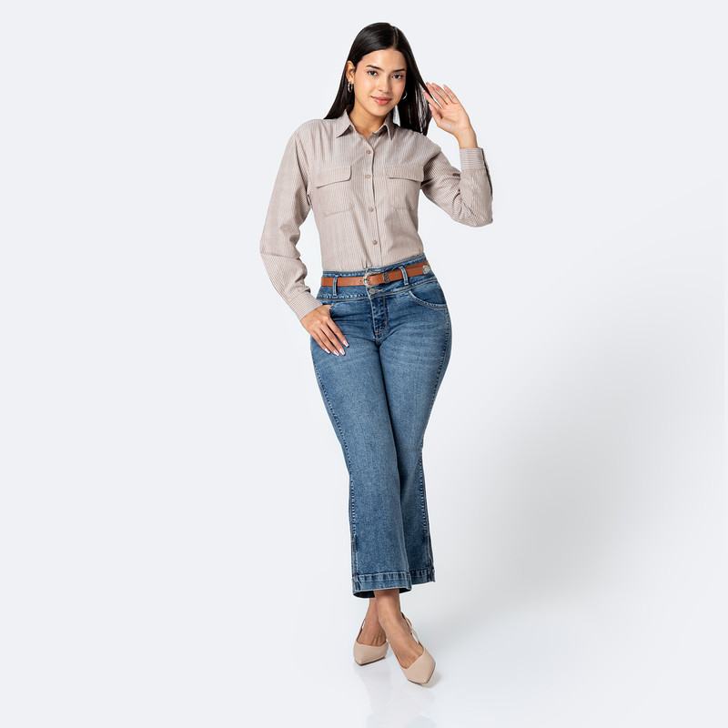 PANTALON DENIM STRETCH MUJER DANILE - 2