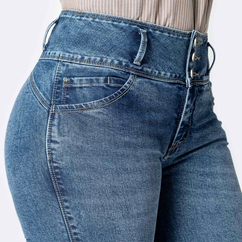 PANTALON DENIM STRETCH MUJER DANILE - 4