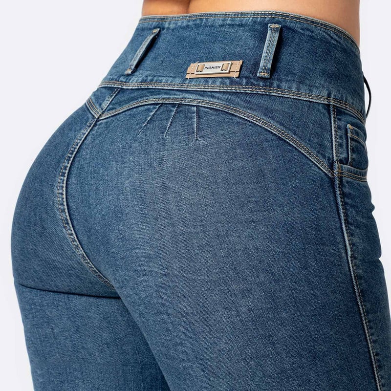 PANTALON DENIM STRETCH MUJER DANILE - 5