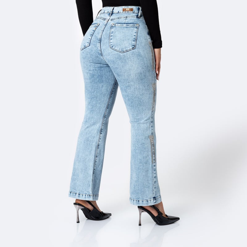 PANTALON DENIM STRETCH MUJER HALLY-LOVE - 3