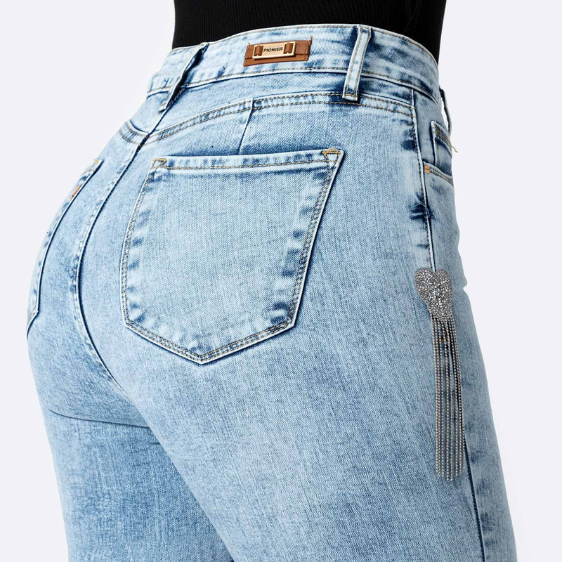 PANTALON DENIM STRETCH MUJER HALLY-LOVE - 5