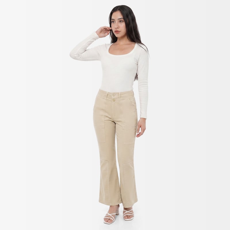 PANTALON DRILL STRETCH MUJER JAYLYN - 2
