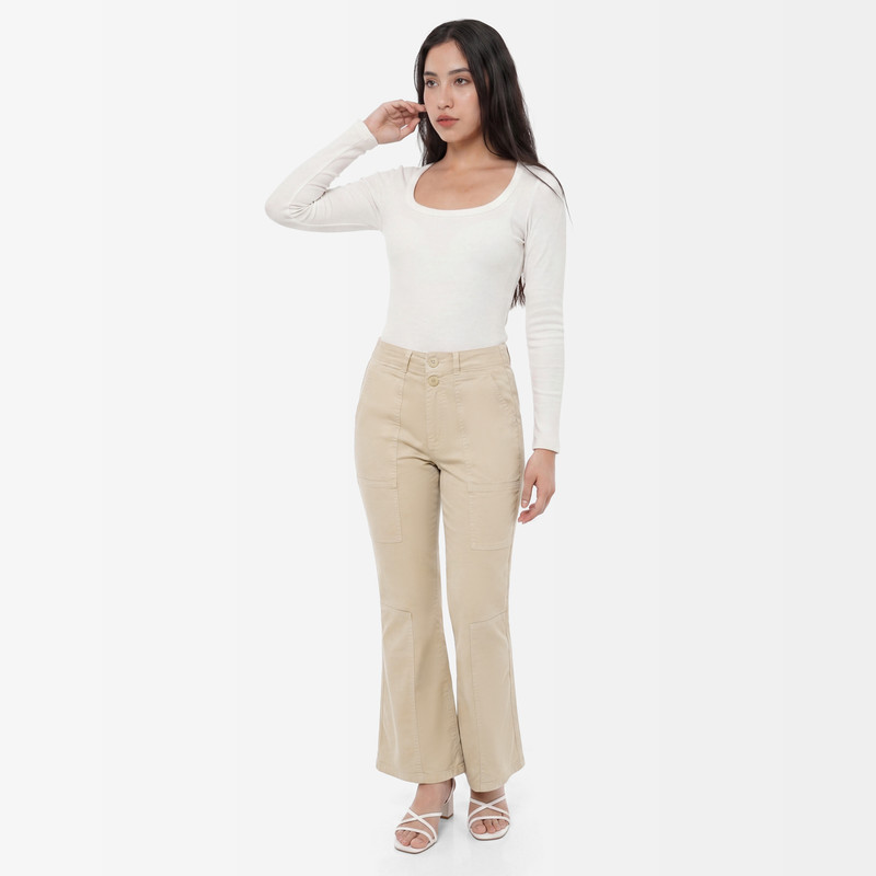 PANTALON DRILL STRETCH MUJER JAYLYN - 2
