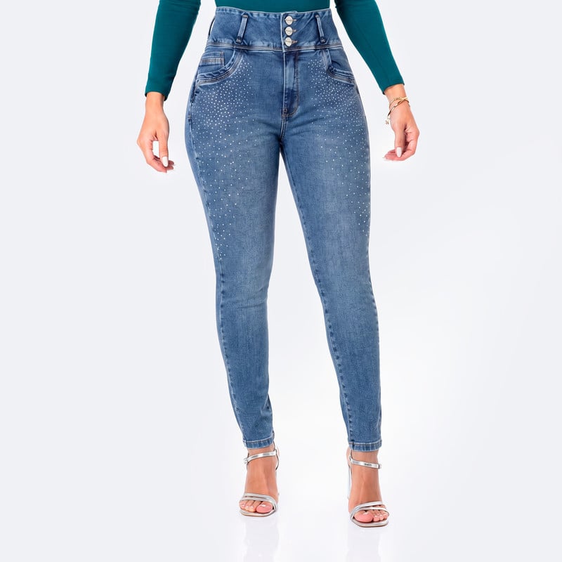 PANTALON DENIM STRETCH MUJER MAYUMII - 1