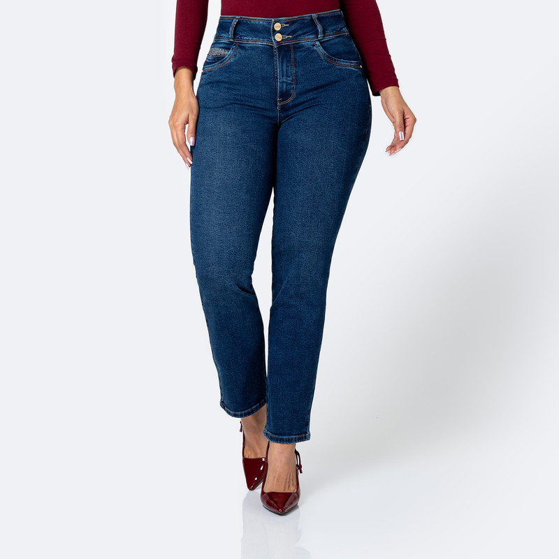 PANTALON DENIM STRETCH MUJER DAHELI - 1