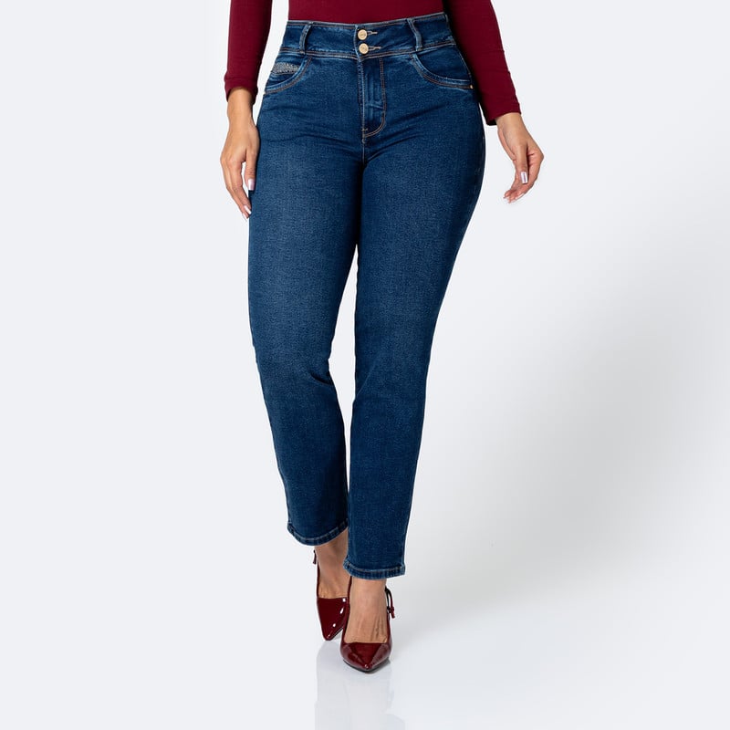 PANTALON DENIM STRETCH MUJER DAHELI - 1