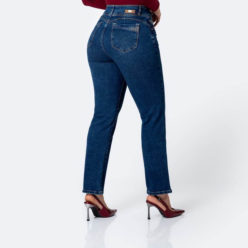 PANTALON DENIM STRETCH MUJER DAHELI - 3