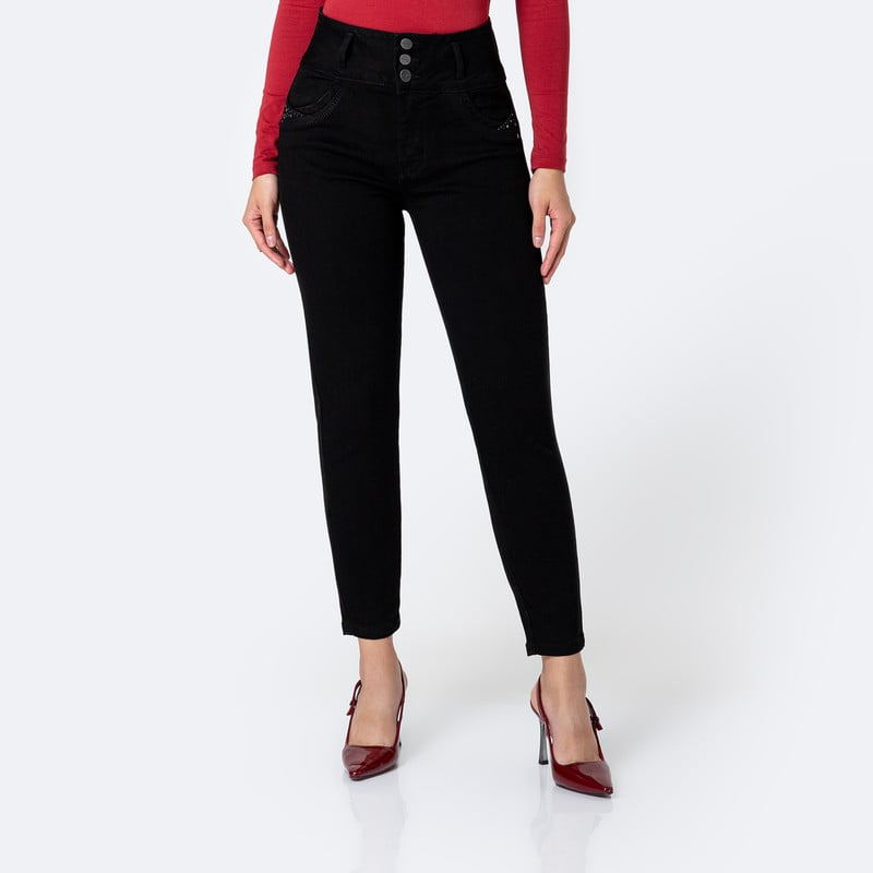 PANTALON DENIM STRETCH MUJER MYLUSKE - 1