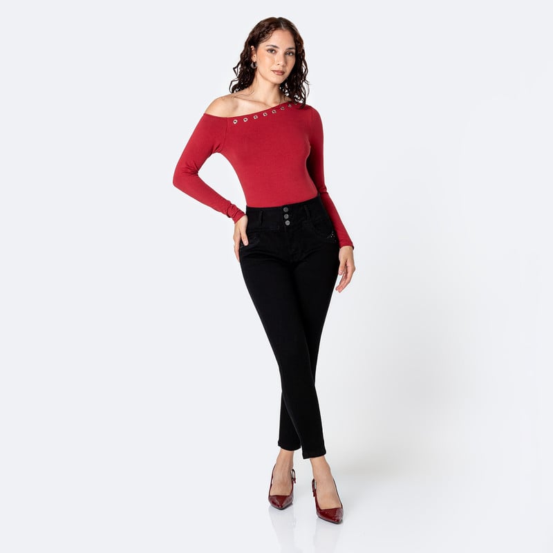 PANTALON DENIM STRETCH MUJER MYLUSKE - 2