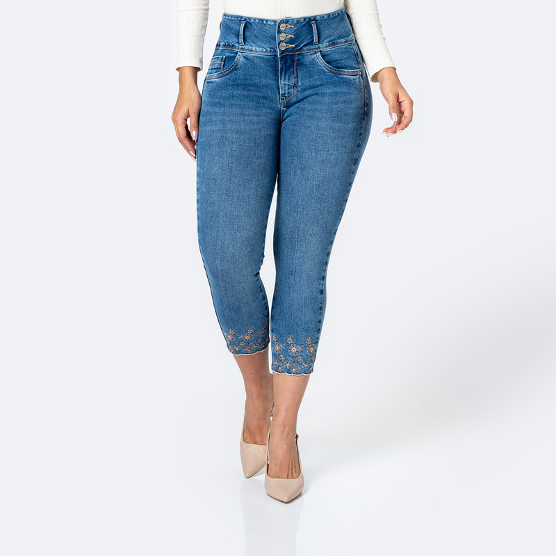 PANTALON DENIM STRETCH MUJER ARYAME - 1