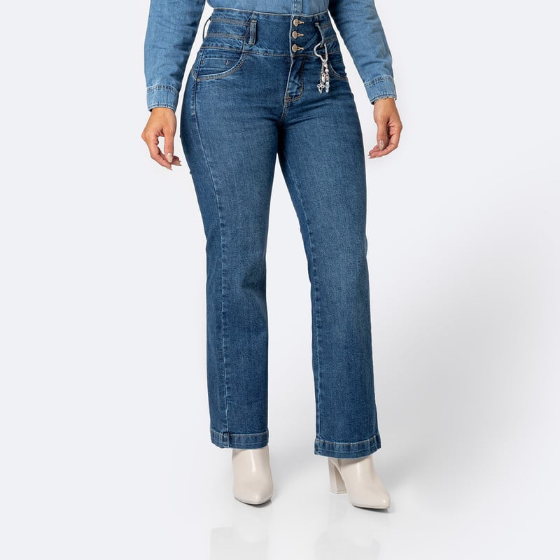 PANTALON DENIM STRETCH MUJER LIORE - 1