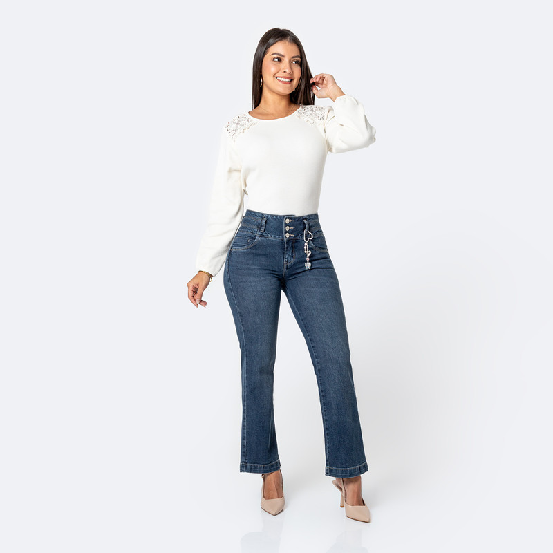 PANTALON DENIM STRETCH MUJER LIORE - 2