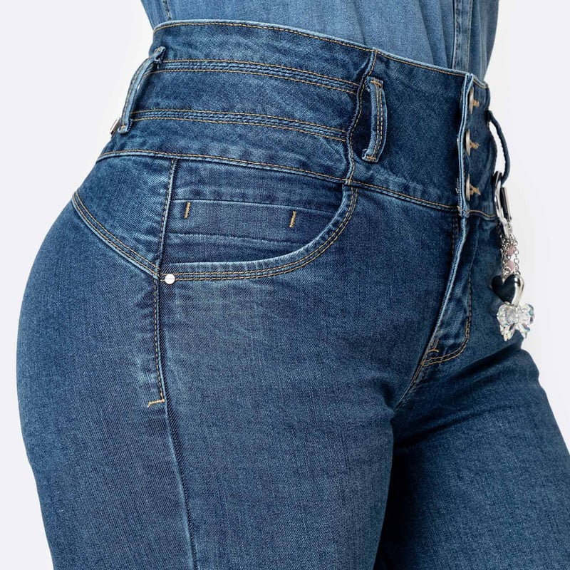 PANTALON DENIM STRETCH MUJER LIORE - 4