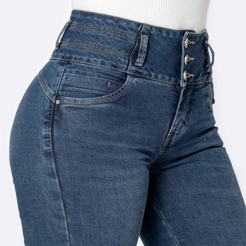 PANTALON DENIM STRETCH MUJER LIORE - 4