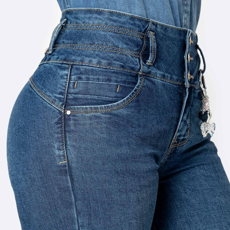 PANTALON DENIM STRETCH MUJER LIORE - 4