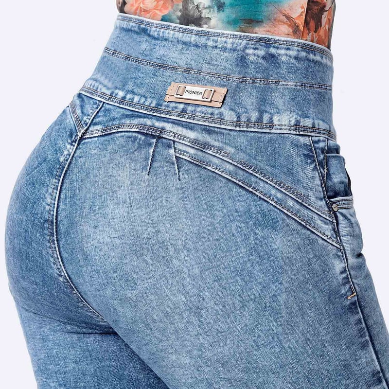 PANTALON DENIM STRETCH MUJER DEFNAH - 5