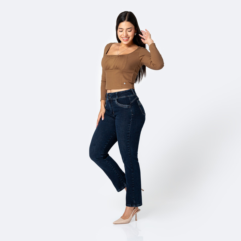POLO MODA RIB LYCRADO MUJER ARIDAY - 4