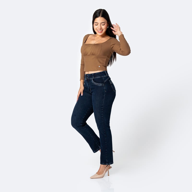 POLO MODA RIB LYCRADO MUJER ARIDAY - 4