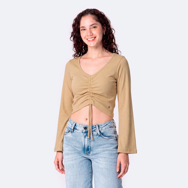 POLO MODA RIB LYCRADO MUJER XUXIL - 1