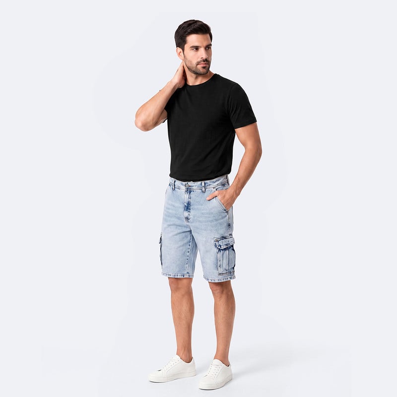 BERMUDA CARGO DENIM HOMBRE ALEPHT - 2