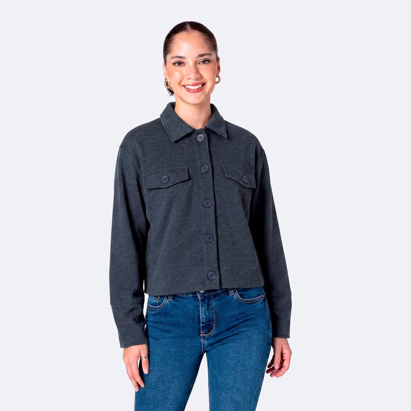 POLERAS FRANELA MUJER ALESSIA-S - 1