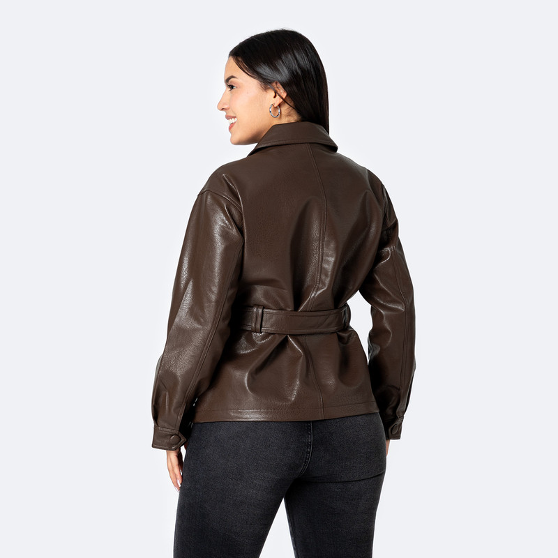 CASACA CUERINA MUJER YAMYL - 3