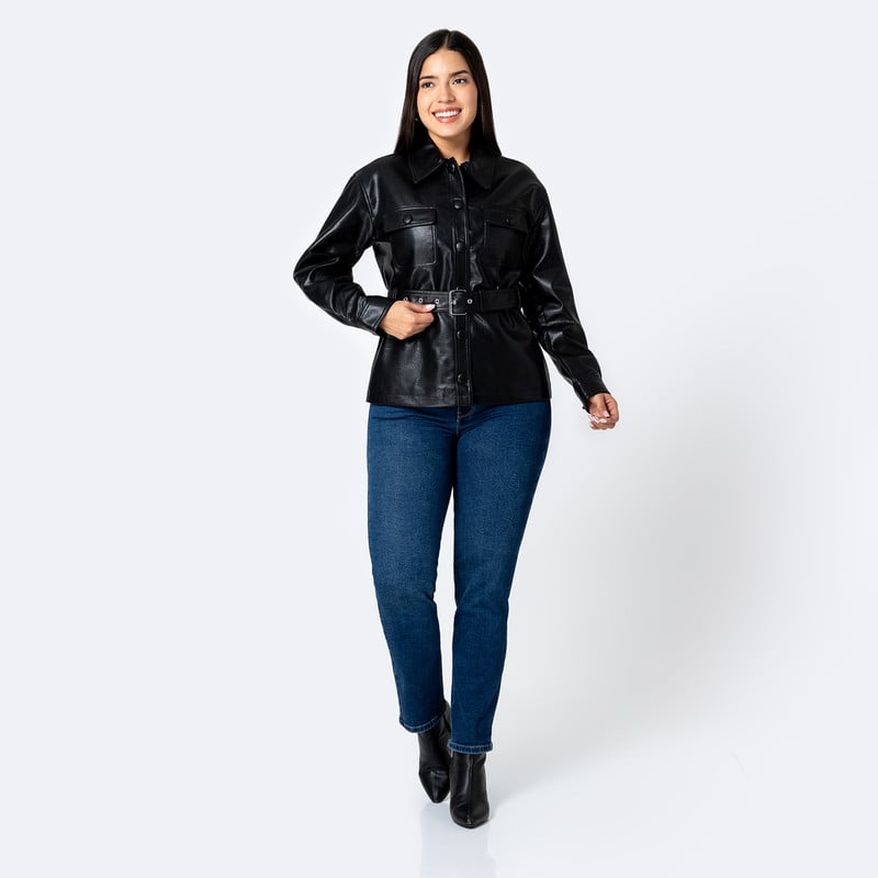 CASACA CUERINA MUJER YAMYL - 4