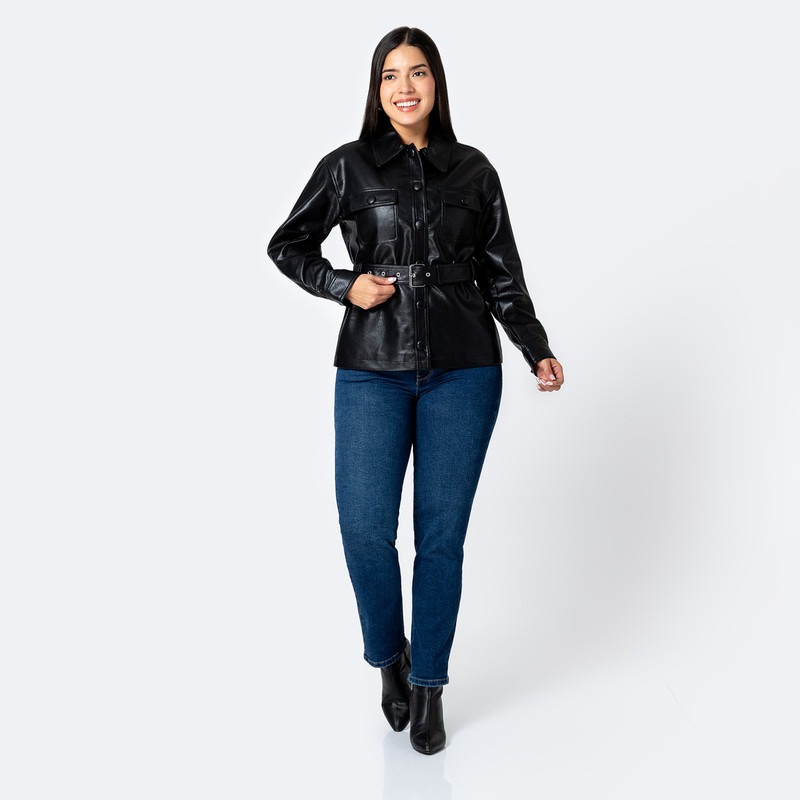 CASACA CUERINA MUJER YAMYL - 4