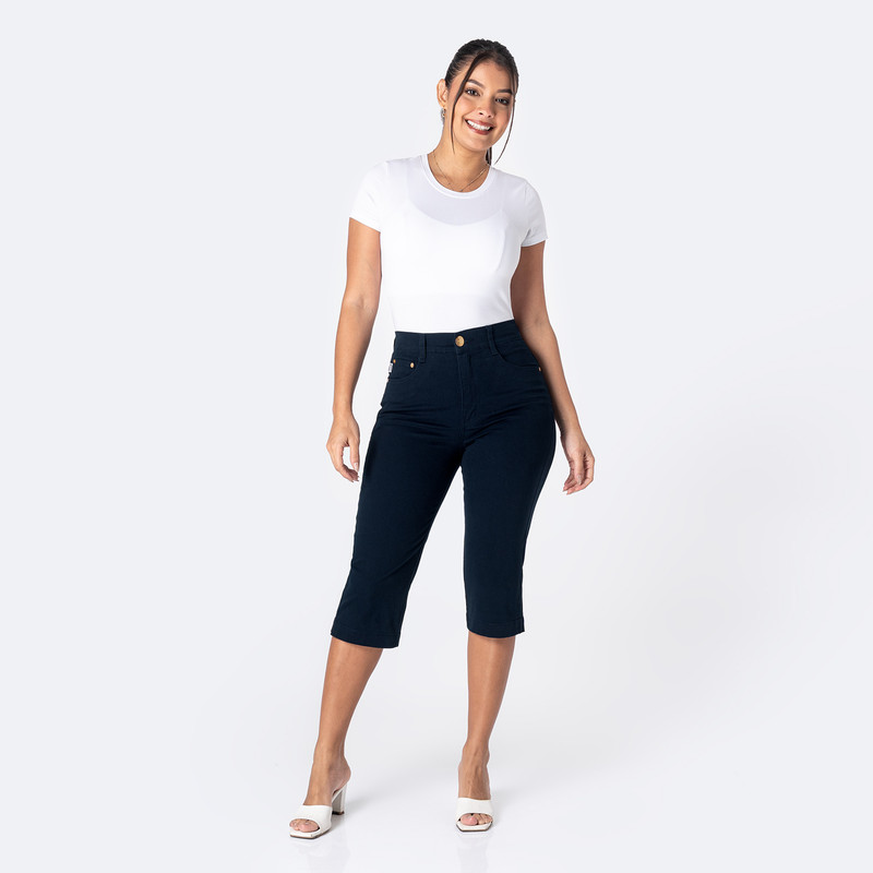 CROPPED DRILL STRETCH MUJER DIANA - 2