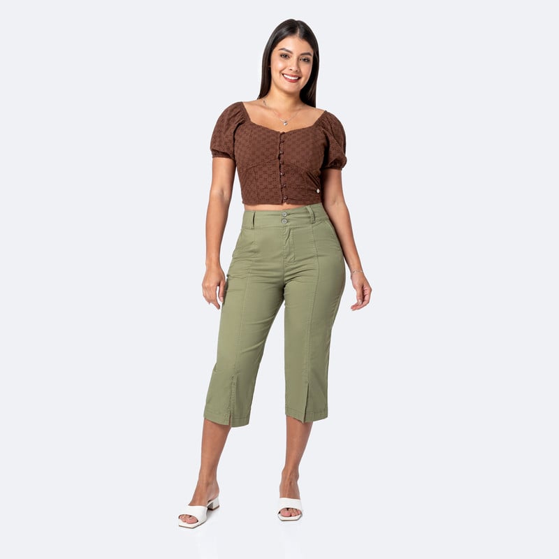 CROPPED TAFETA MUJER SIERENNA - 2