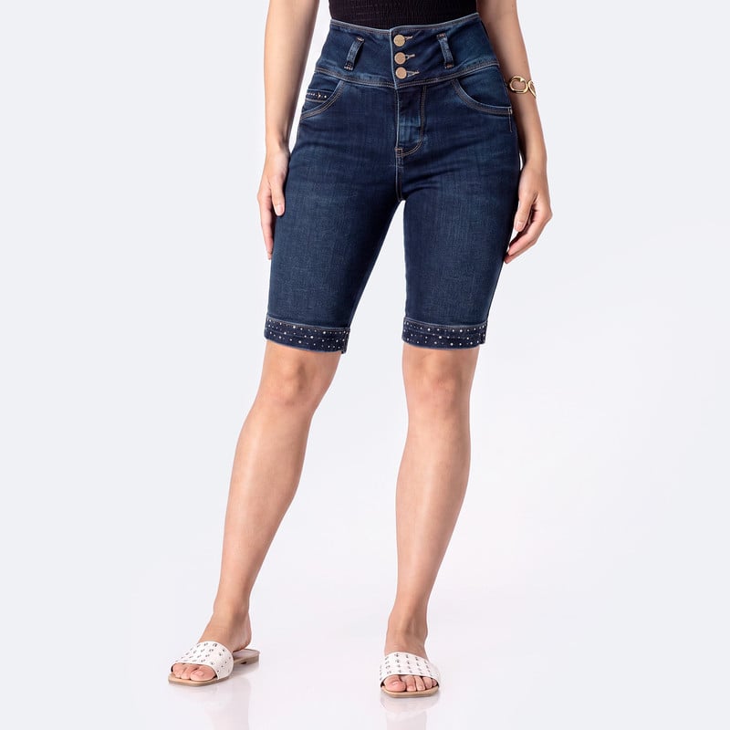 CROPPED DENIM STRETCH MUJER MARIANIS - 1