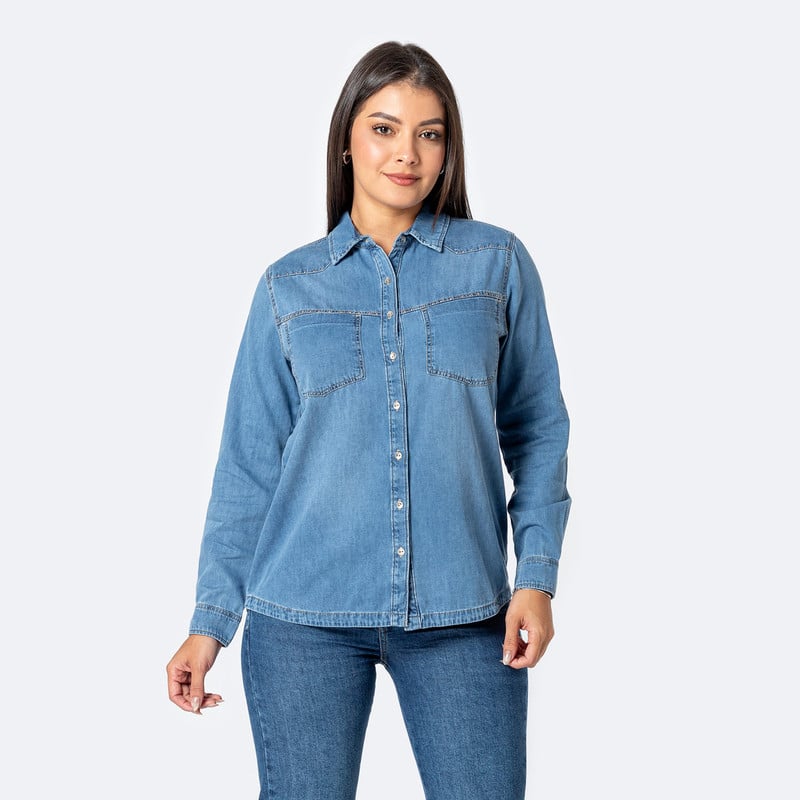 BLUSAS DENIM MUJER JINSO - 1