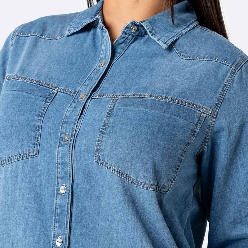 BLUSAS DENIM MUJER JINSO - 2