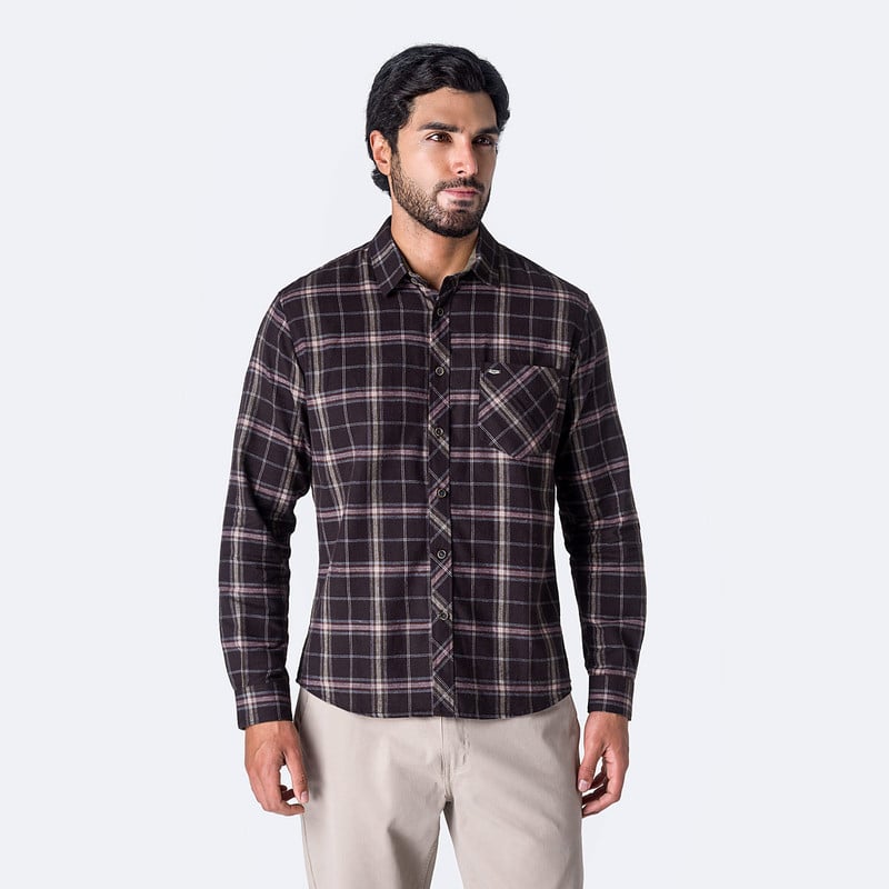 CAMISA CUADROS HOMBRE LARSEN002ML - 1