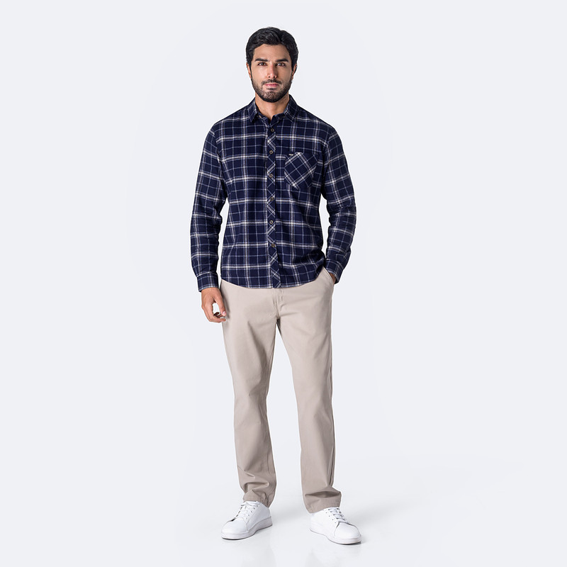 CAMISA CUADROS HOMBRE LARSEN002ML - 4
