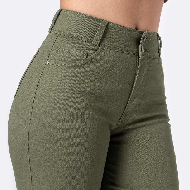 PANTALON DRILL STRETCH MUJER DARIENI - 4