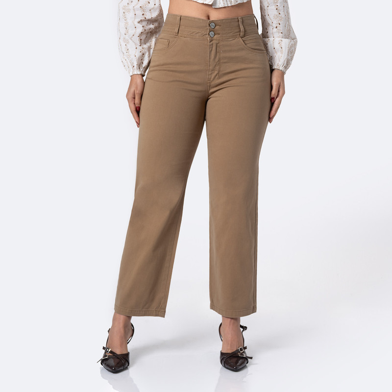 PANTALON DRILL STRETCH MUJER MAZYEL - 1