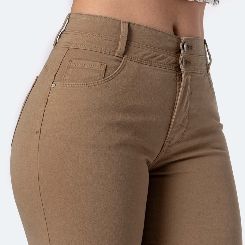 PANTALON DRILL STRETCH MUJER MAZYEL - 4