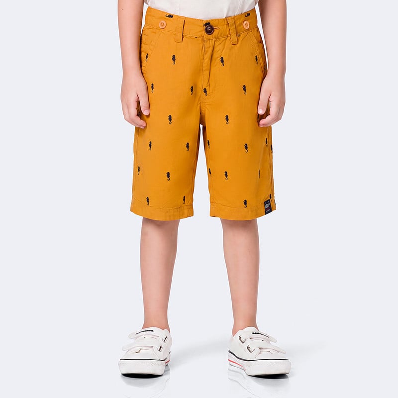 SHORTS DRILL NIÑO LUISITO - 1