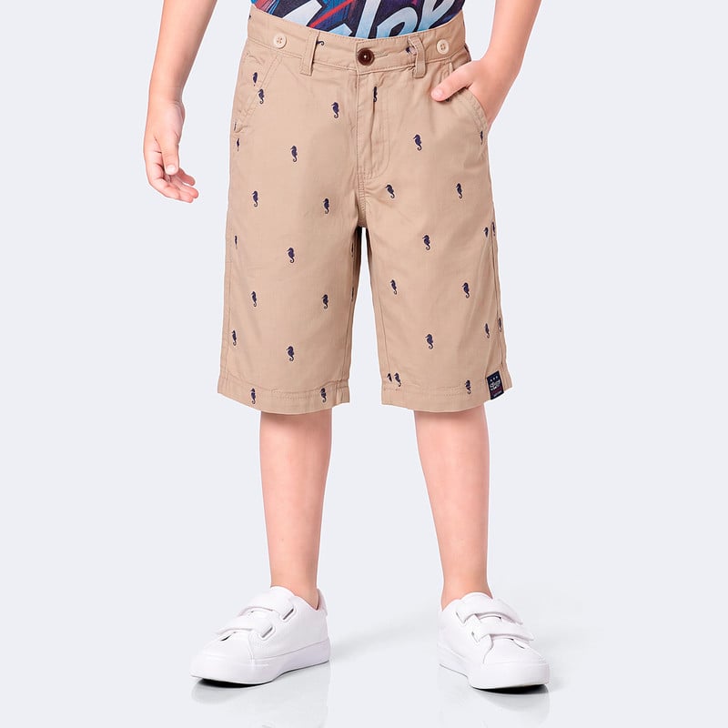 SHORTS DRILL NIÑO LUISITO - 1