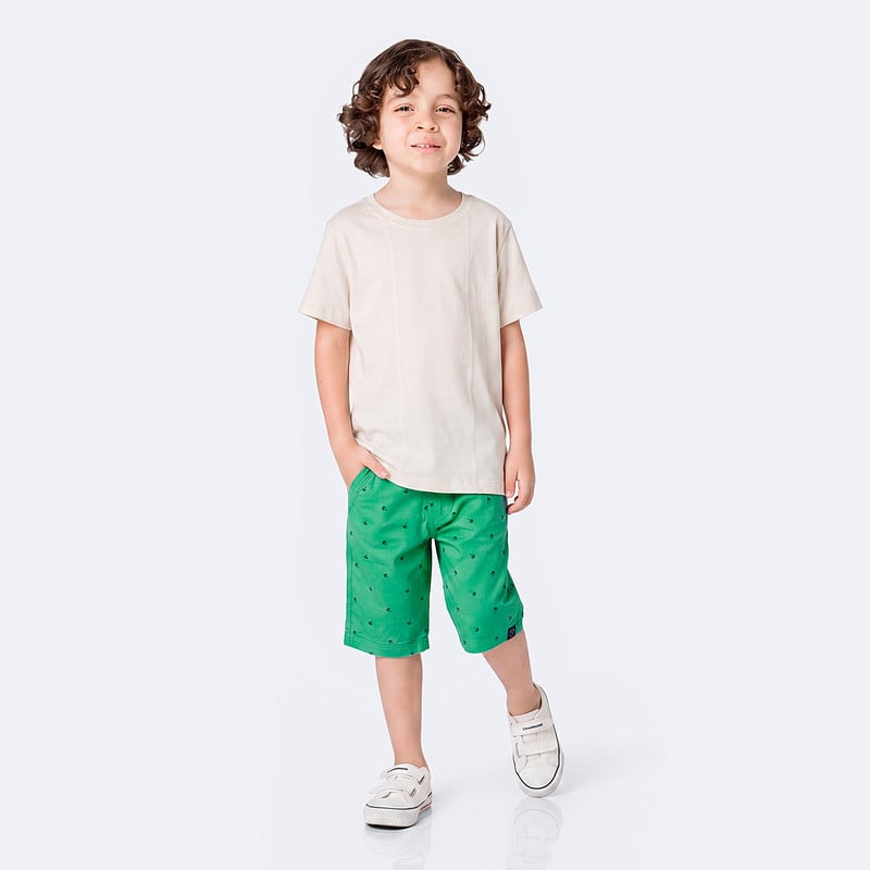 SHORTS DRILL NIÑO LUISITO - 2