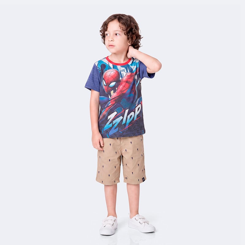SHORTS DRILL NIÑO LUISITO - 2