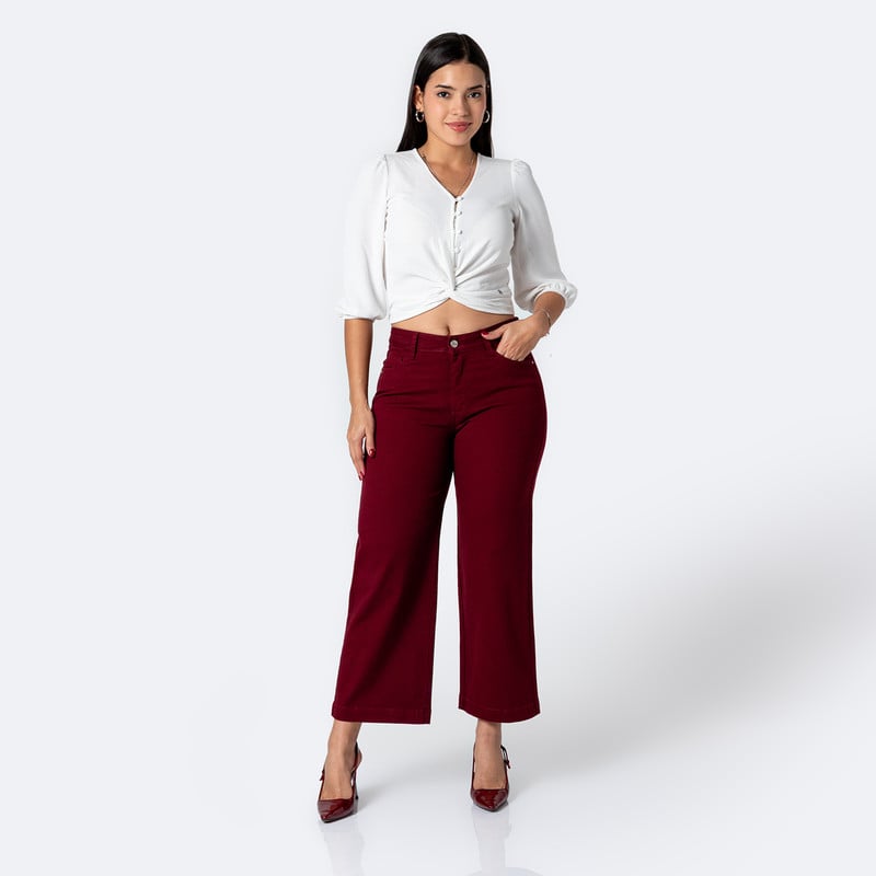 PANTALON DRILL STRETCH MUJER LARI BULL DENIM - 2