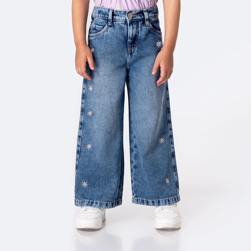 PANTALON DENIM STRETCH NIÑA FERIH - 1