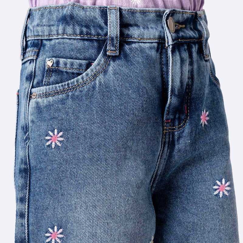 PANTALON DENIM STRETCH NIÑA FERIH - 4