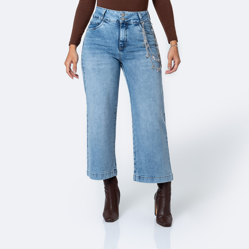 PANTALON DENIM STRETCH MUJER GIZELAH - 1