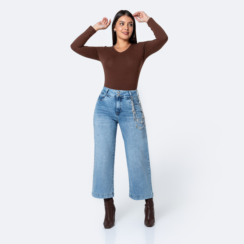 PANTALON DENIM STRETCH MUJER GIZELAH - 2