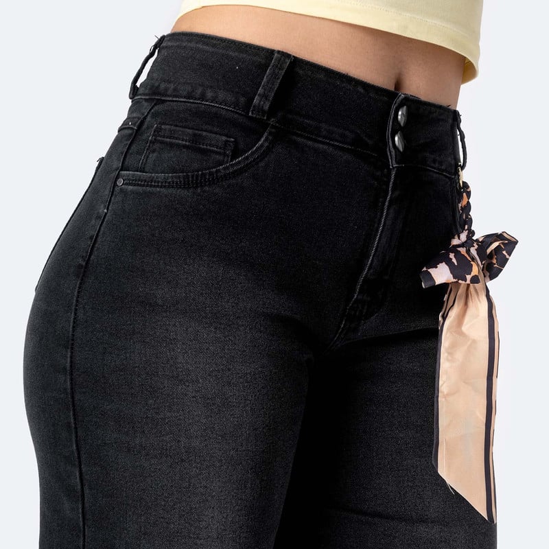 PANTALON DENIM STRETCH MUJER GIZELAH - 4